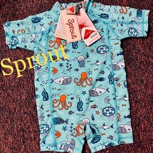 Sprout swimmers/ one piece. Size 00. BNWT